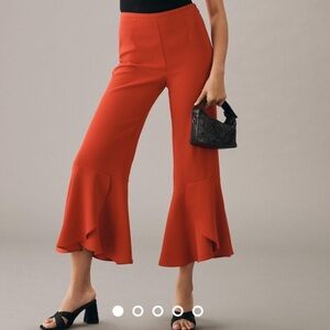 Anthropologie Maeve Late Night Frills Pants